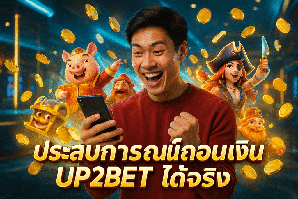 ประสบการณ์ถอนเงิน UP2BET ได้จริง